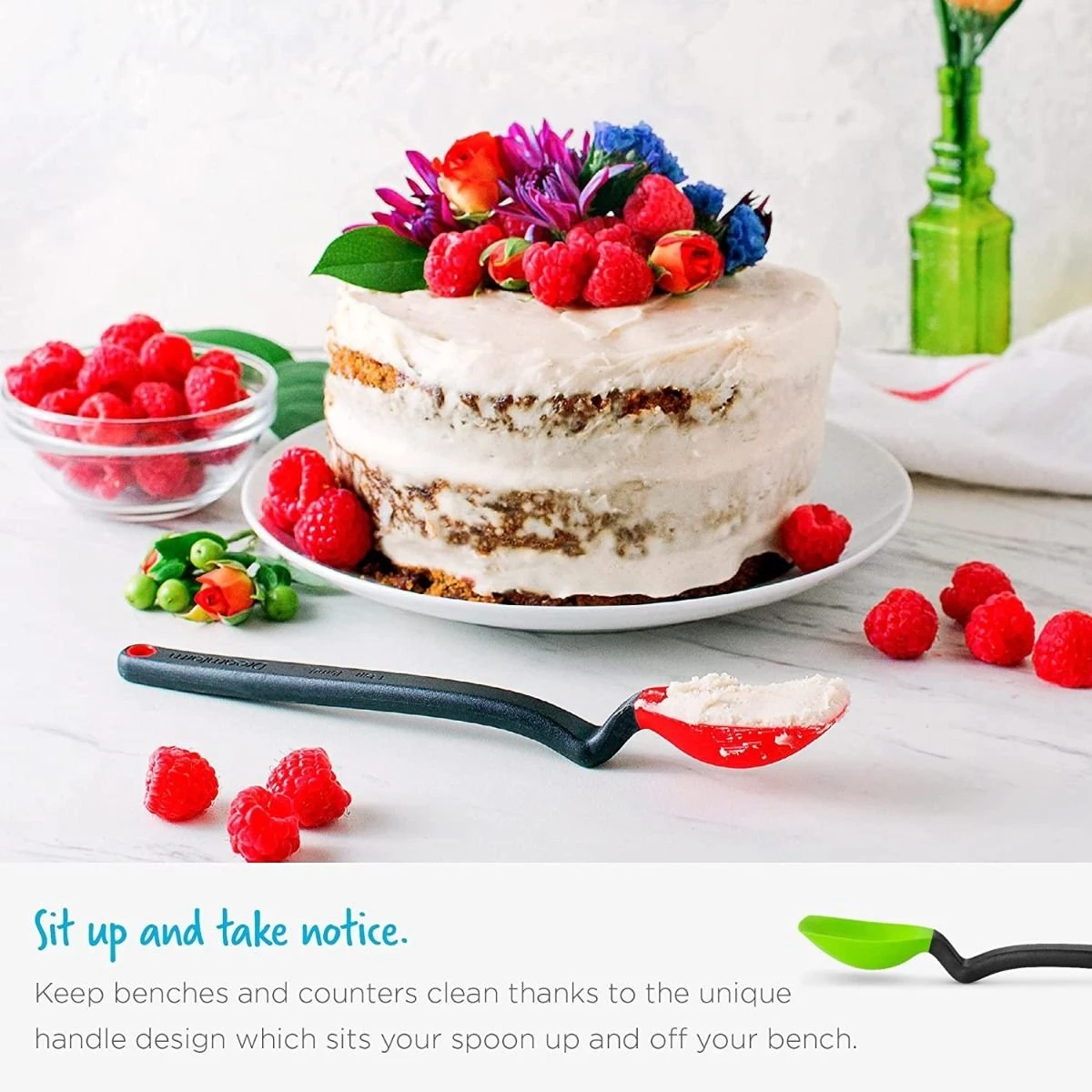 Dreamfarm 8.1" Mini Supoon Silicone Scraping Spoon | Grey 7 Dreamfarm 8.1" Mini Supoon Silicone Scraping Spoon | Grey - Image 5