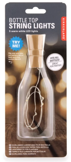 Kikkerland Bottle Top String Lights -Cuisinart Shop 896