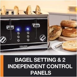 Krups 4-Slice Breakfast Toaster | Brushed Chrome & Stainless Steel -Cuisinart Shop 91ezf8hbb2l. ac sl1500