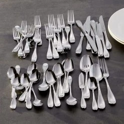 Oneida Brushed Satin 18/0 Stainless Steel 45-Piece Flatware Set | Voss -Cuisinart Shop 91ycvkxcc l. ac sl1500 1
