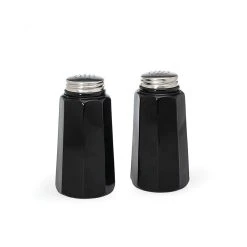 Mosser Glass Panel Salt And Pepper Shakers | Black Raspberry