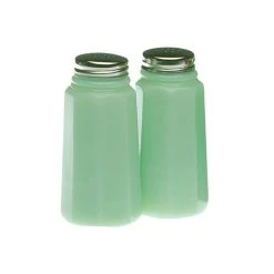 Mosser Glass Panel Salt And Pepper Shakers | Jade