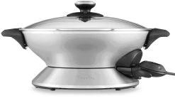 Breville The Hot Wok Electric Non-stick Wok | Brushed Stainless Steel
