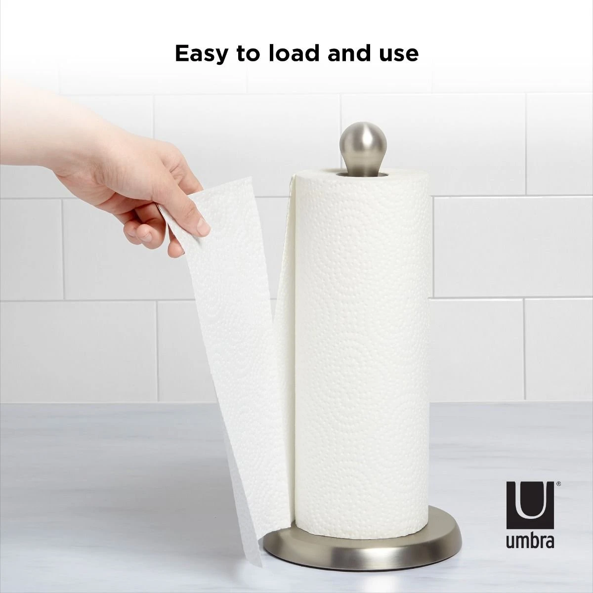 Umbra Tug Paper Towel Holder | Smoke 8 Umbra Tug Paper Towel Holder | Smoke - Image 6