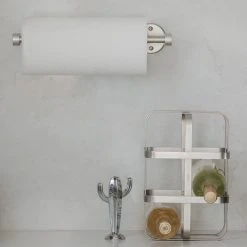 Umbra Cappa Wall Mounted Paper Towel Holder | Nickel -Cuisinart Shop cappa9