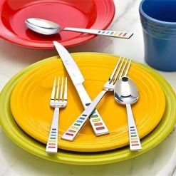 Fiesta® 20-Piece Flatware Set | Celebration -Cuisinart Shop celebration flatware