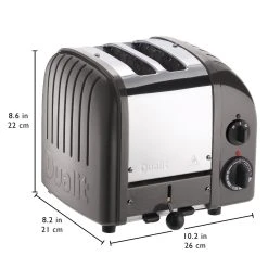 Dualit NewGen Classic 2-Slice Toaster | Charcoal -Cuisinart Shop char3