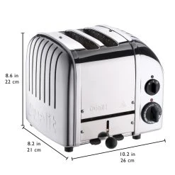 Dualit NewGen Classic 2-Slice Toaster | Chrome -Cuisinart Shop chrome3