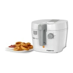 Presto® CoolDaddy® Cool-Touch Deep Fryer With Removable Bucket | 2 Qt. - White -Cuisinart Shop cooldaddywhite4