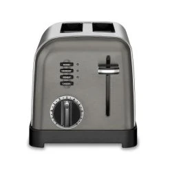 Cuisinart 2 Slice Classic Metal Toaster | Black & Brushed Stainless Steel