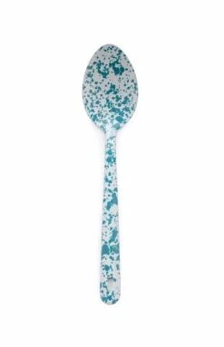 Crow Canyon Home Crow Canyon Enameled Serving Spoon Turquoise Marble