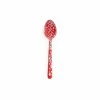 Crow Canyon Home Crow Canyon Enameled Slotted Spoon Red Marble -Cuisinart Shop d53rm