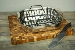 All-Clad Stainless Steel Roaster With Rack | Large - 16" X 13" -Cuisinart Shop dsc 1123 1