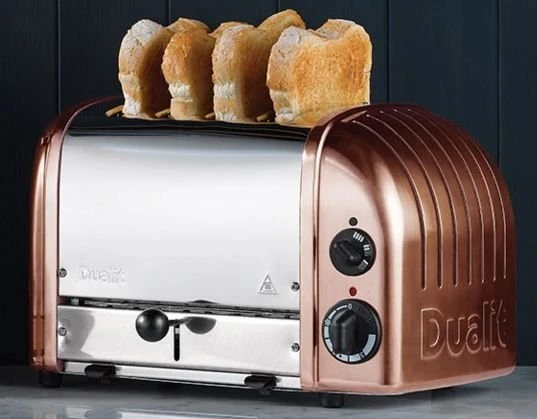 Dualit NewGen Classic 4-Slice Toaster | Copper 4 Dualit NewGen Classic 4-Slice Toaster | Copper - Image 2
