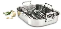All-Clad Stainless Steel Roaster With Rack | Large - 16" X 13" -Cuisinart Shop e752c264 all clad stainless steel roaster w rack 16 x 13 1