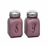 Mosser Glass Monogram Salt & Pepper Set | Eggplant -Cuisinart Shop eggplantsp1