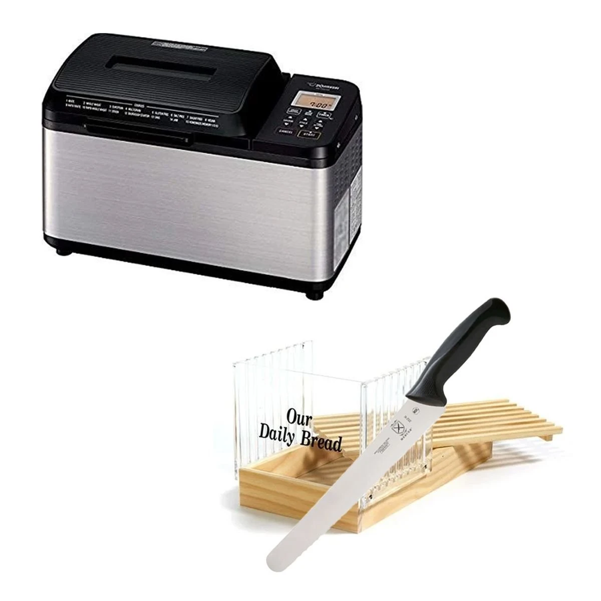 Zojirushi Virtuoso Plus 2 Lb Bread Machine + Bread Slicing Accessories Bundle 3 Zojirushi Virtuoso Plus 2 Lb Bread Machine + Bread Slicing Accessories Bundle
