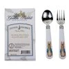 Golden Rabbit Enamelware 2-Piece Stainless Steel Baby Flatware Set | Peter Rabbit -Cuisinart Shop gr