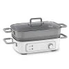 Cuisinart STACK5 Multifunctional Grill With Glass Lid | White 1 Cuisinart STACK5 Multifunctional Grill With Glass Lid | White -Cuisinart Shop grm3cb 3qtr rt silo rgb