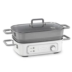 Cuisinart STACK5 Multifunctional Grill With Glass Lid | White