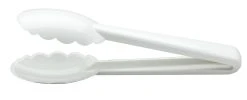 Mercer Culinary Hell's Tools High-Heat 9.5" Utility Tongs | White