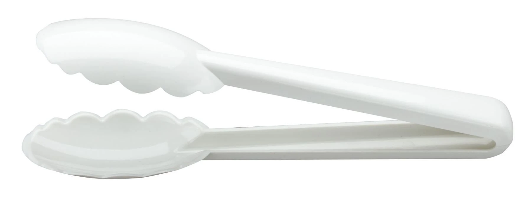 Mercer Culinary Hell's Tools High-Heat 9.5" Utility Tongs | White 3 Mercer Culinary Hell's Tools High-Heat 9.5" Utility Tongs | White