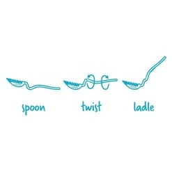 Dreamfarm Holey Spadle Slotted Spoon/Ladle | Dreamfarm Blue 14 Dreamfarm Holey Spadle Slotted Spoon/Ladle | Dreamfarm Blue -Cuisinart Shop holey spadle lifestyle 1