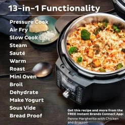 Instant Pot Duo Crisp With Ultimate Lid | 6-Quart -Cuisinart Shop ib 140 0068 01 duo crisp ultimate lid atf square tile3