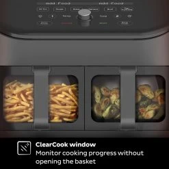 Instant Vortex Dual Basket Air Fryer With Clear Cook | 8-Quart -Cuisinart Shop ib 140 3090 01 vortex plus dual clearcook 6qt black atf square tile4