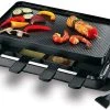 Swissmar Classic Raclette Grills Non-Stick Reversible - 8 Person - Available In Multiple Colors 2 Swissmar Classic Raclette Grills Non-Stick Reversible - 8 Person - Available In Multiple Colors -Cuisinart Shop kf 77041 classic raclette black compressed 1