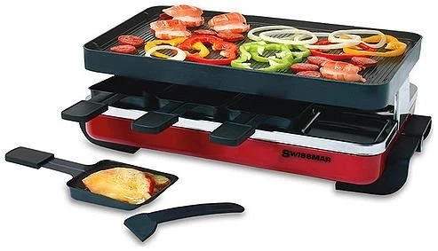 Swissmar Classic Raclette Grills Non-Stick Reversible - 8 Person - Available In Multiple Colors 4 Swissmar Classic Raclette Grills Non-Stick Reversible - 8 Person - Available In Multiple Colors - Image 2