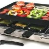 Swissmar Stelvio Raclette Grill - Non-Stick Reversible & Stainless - 8 Person 2 Swissmar Stelvio Raclette Grill - Non-Stick Reversible & Stainless - 8 Person -Cuisinart Shop kf 77080 stelvio raclette stainless compressed