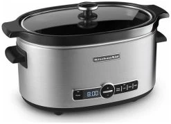 KitchenAid Slow Cooker 6-Quart With Glass Lid | Stainless Steel