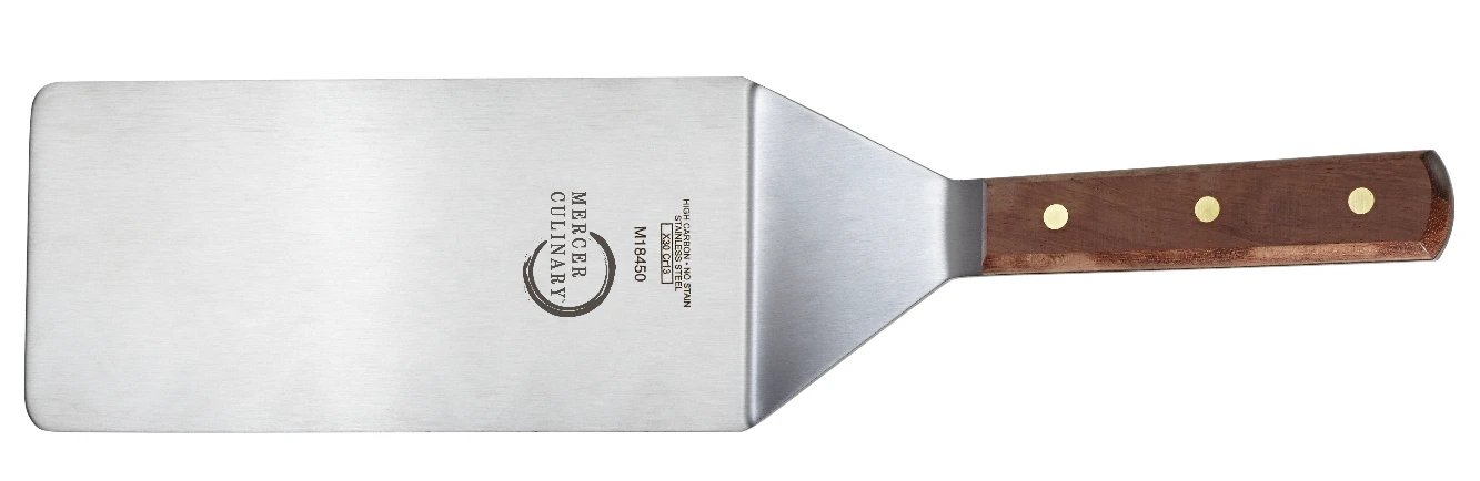 Mercer Culinary Praxis 8" X 4" Heavy Duty Turner (Rosewood) 3 Mercer Culinary Praxis 8" X 4" Heavy Duty Turner (Rosewood)