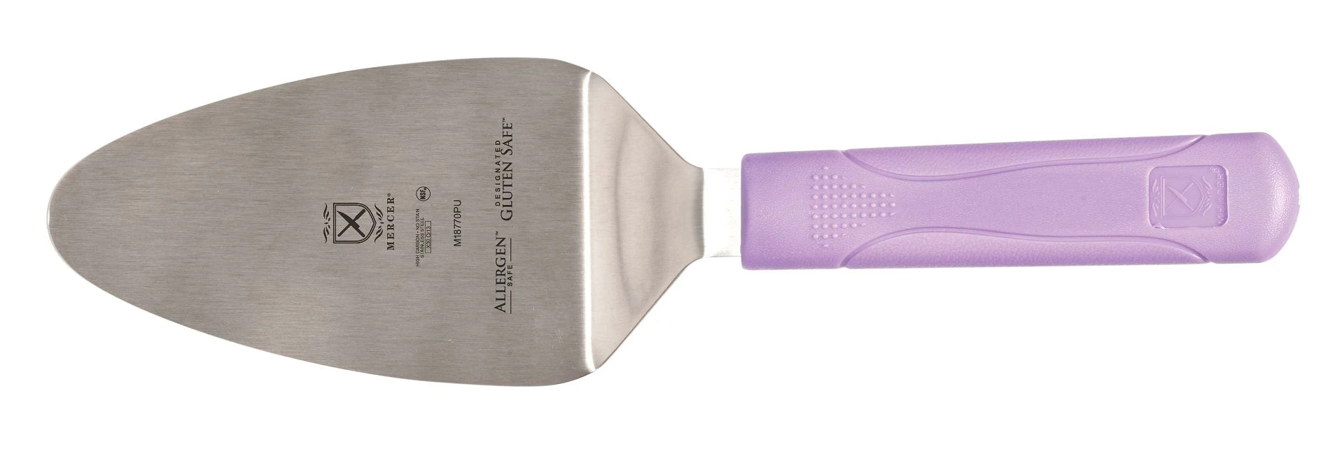 Mercer Culinary Millennia 5" X 3" Pie Server W/ Purple Handle (Commercial)