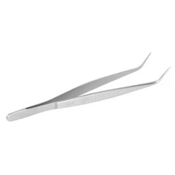 Mercer Culinary Curved Fine Tip Precision Plus Stainless Steel Plating Tongs | 6.125" -Cuisinart Shop m35244 upside down
