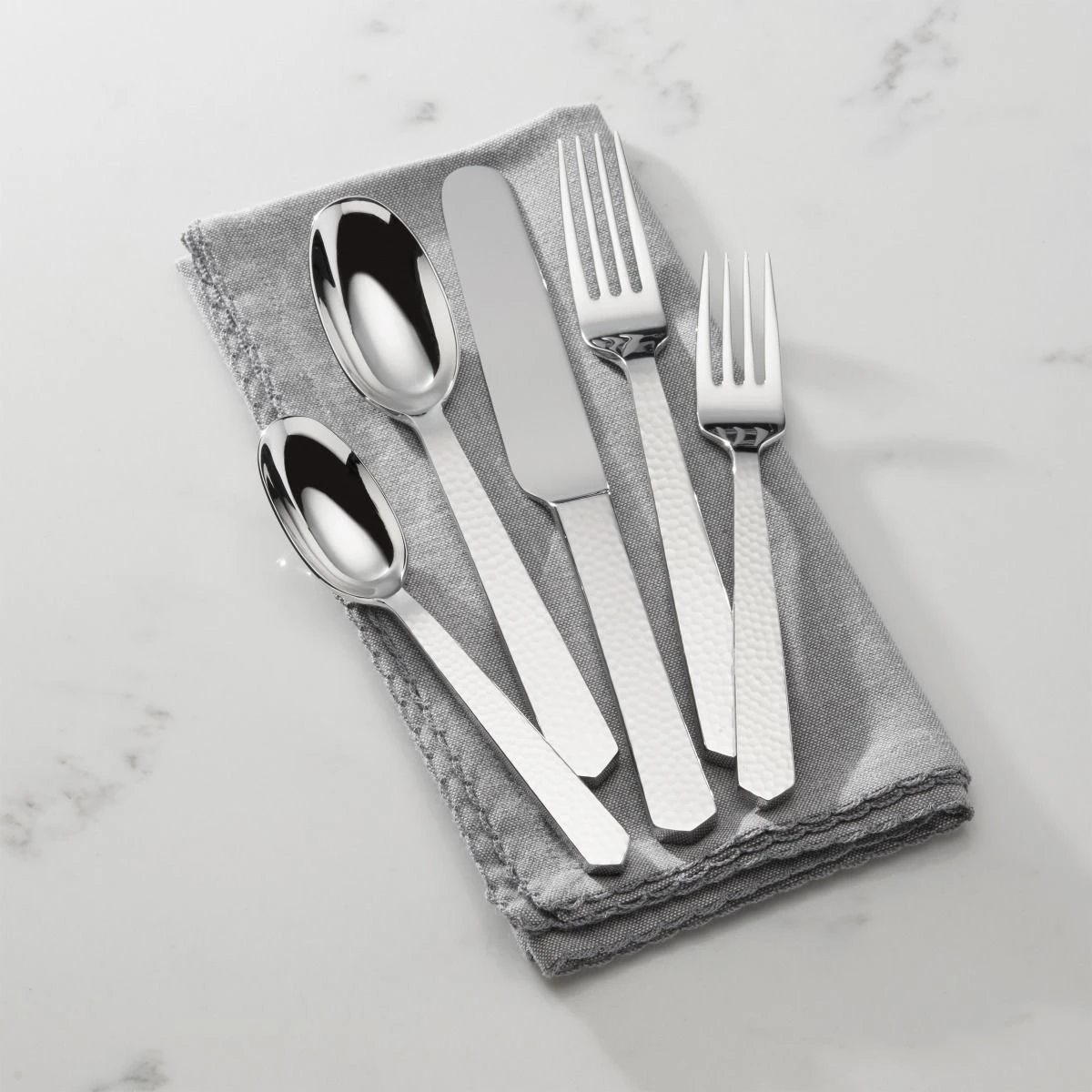 Reed & Barton 5-Piece Place Setting | Marteau 5 Reed & Barton 5-Piece Place Setting | Marteau - Image 3