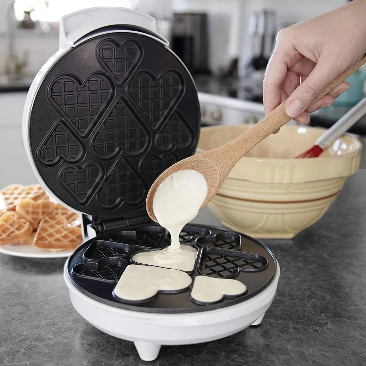 Cucina Pro CucinaPro Mini Hearts Waffle Maker 8 Cucina Pro CucinaPro Mini Hearts Waffle Maker - Image 6