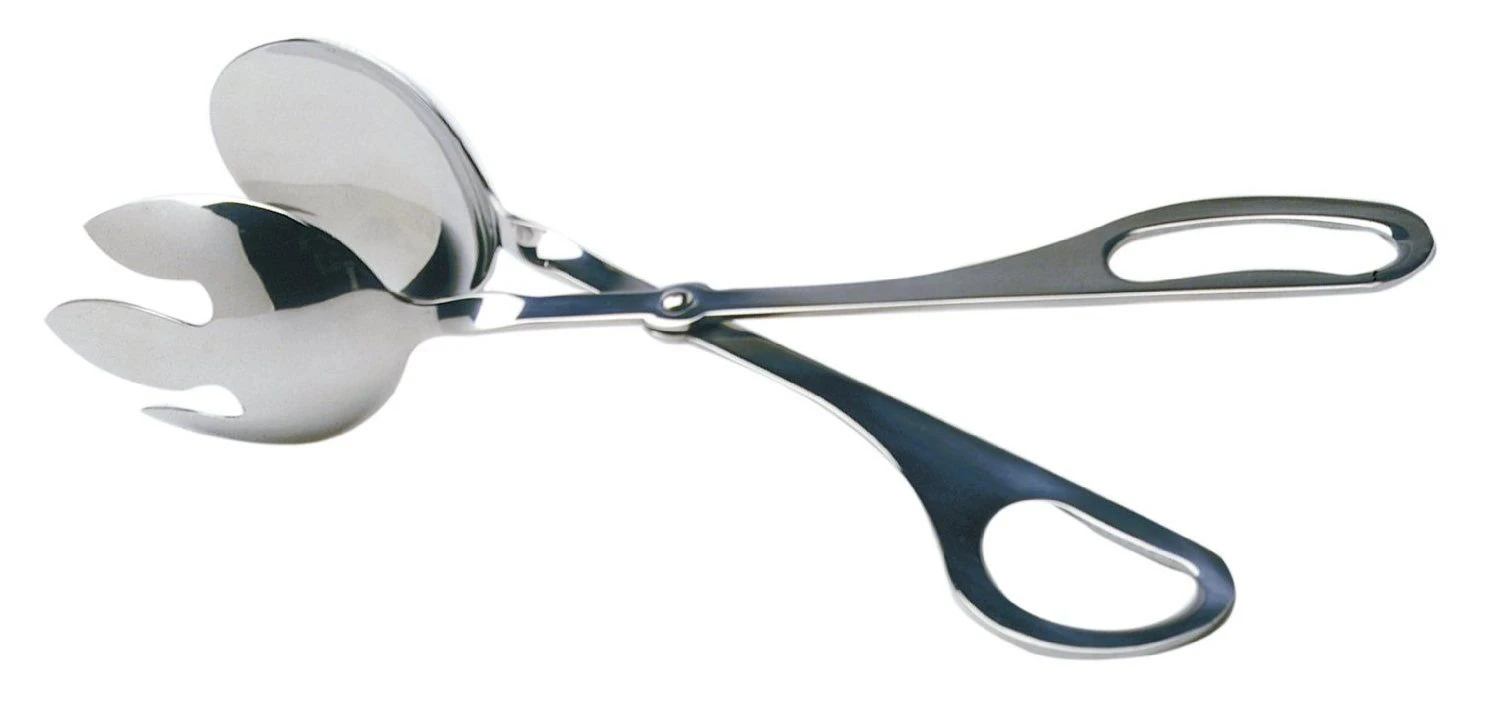 Norpro Polished Stainless-Steel Salad Tongs (11") 4 Norpro Polished Stainless-Steel Salad Tongs (11") - Image 2