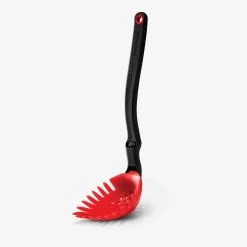 Dreamfarm Holey Spadle Slotted Spoon/Ladle | Red -Cuisinart Shop red holey spadle