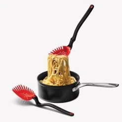 Dreamfarm Holey Spadle Slotted Spoon/Ladle | Red -Cuisinart Shop red holey spadle 3