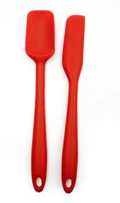 RSVP International RSVP 2-Piece 8" Silicone Spatula Set – Red