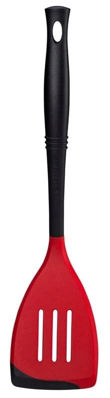 Le Creuset Revolution® Bi-Material Slotted Turner | Cerise/Cherry Red