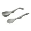 Rachael Ray 2-Piece Lazy Ladle & Spoon Set | Sea Salt Gray -Cuisinart Shop rr lazy spoon ladle set ss grey 1