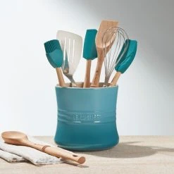 Le Creuset Large Utensil Crock | Caribbean Blue -Cuisinart Shop rs13771 crock gwp lpr