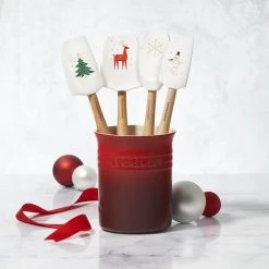 Le Creuset 5-Piece Craft Series Utensil Set With Crock | Noel -Cuisinart Shop rs17659 noelutensils