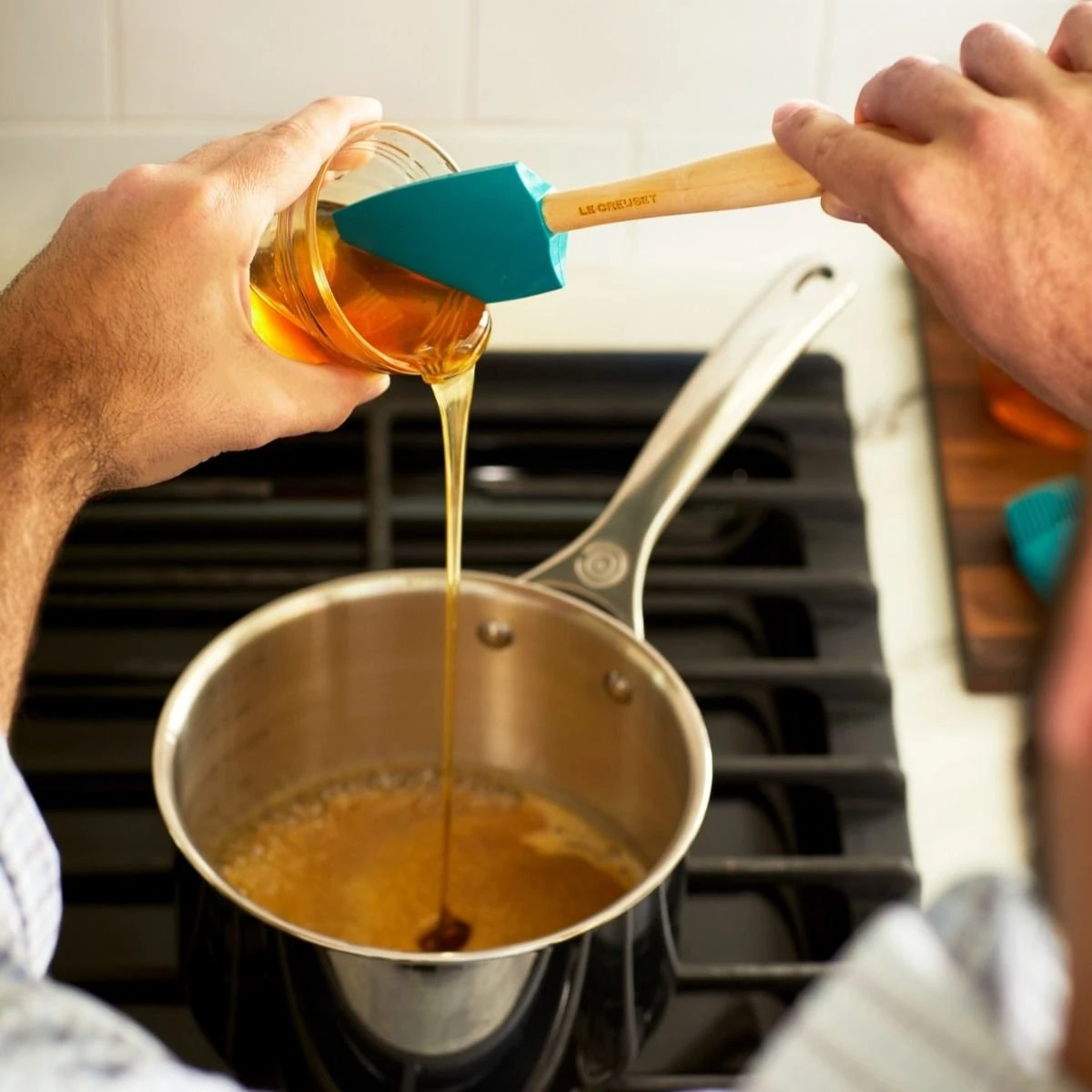 Le Creuset Craft Series Small Spatula | Caribbean Blue 4 Le Creuset Craft Series Small Spatula | Caribbean Blue - Image 2