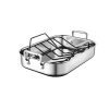 Le Creuset Stainless Steel Roasting Pan With Nonstick Rack 2 Le Creuset Stainless Steel Roasting Pan With Nonstick Rack -Cuisinart Shop rs7923 small pan angle rack