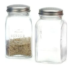 RSVP International RSVP Retro Salt & Pepper Shakers - Clear