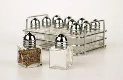 RSVP International RSVP Salt And Pepper Shakers W/ Rack